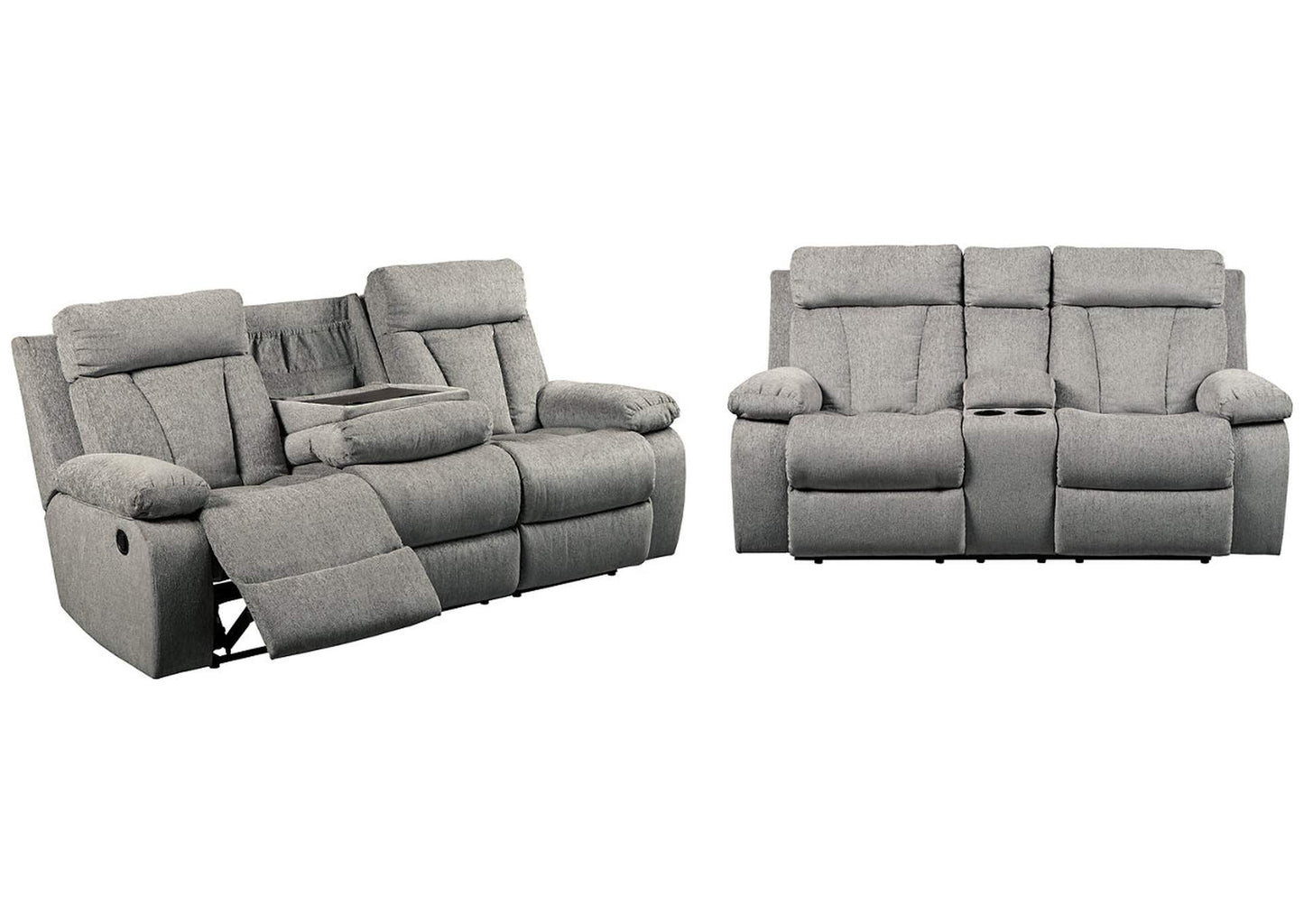 Mitchiner Manual Reclining Sofa and Loveseat Set