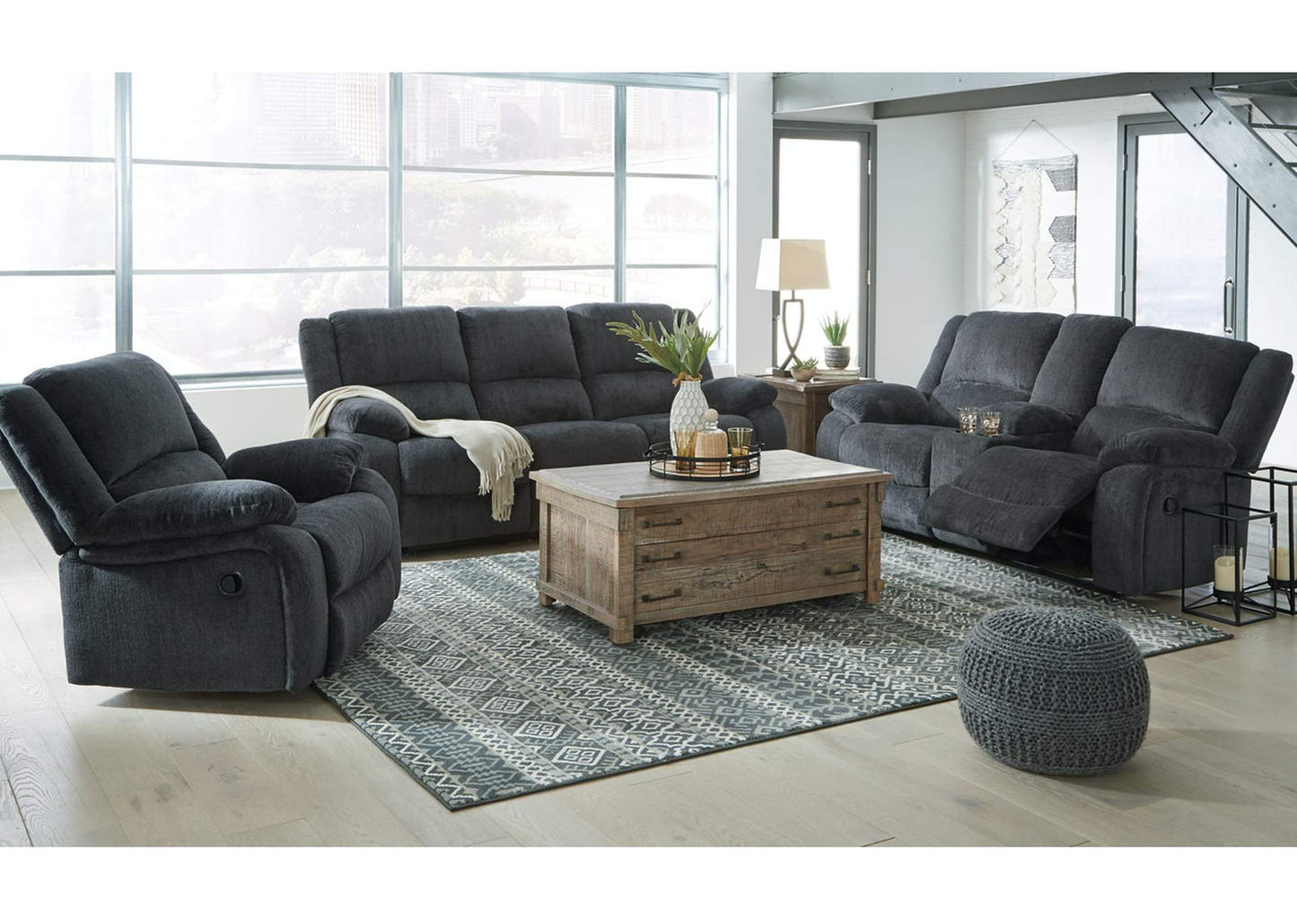 Draycoll Sofa, Loveseat and Recliner