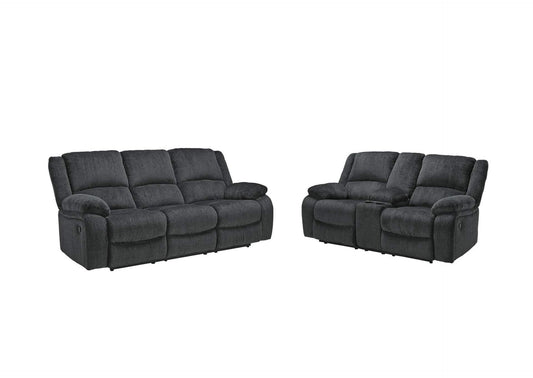 Draycoll Manual Reclining Sofa and Loveseat