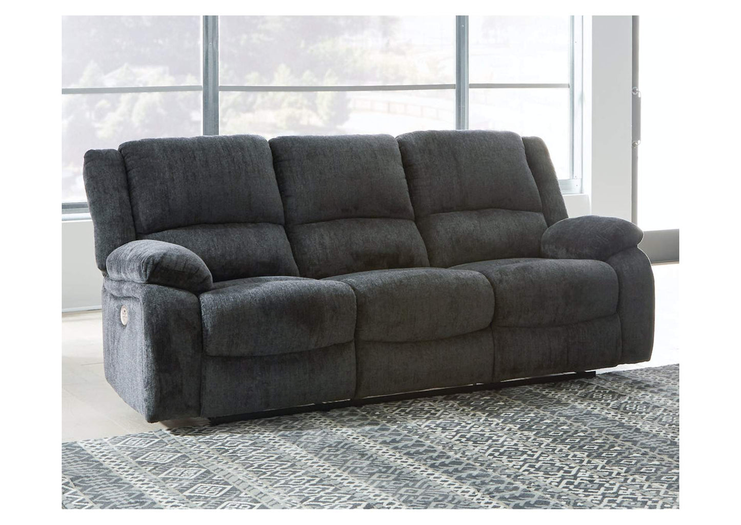 Draycoll Power Reclining Sofa and Loveseat Set