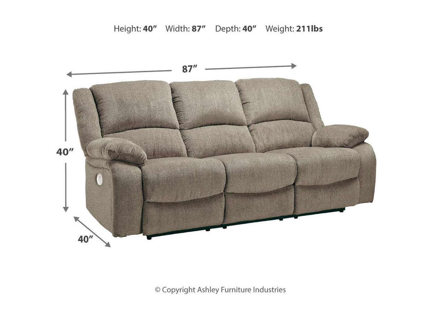 Draycoll Power Reclining Sofa