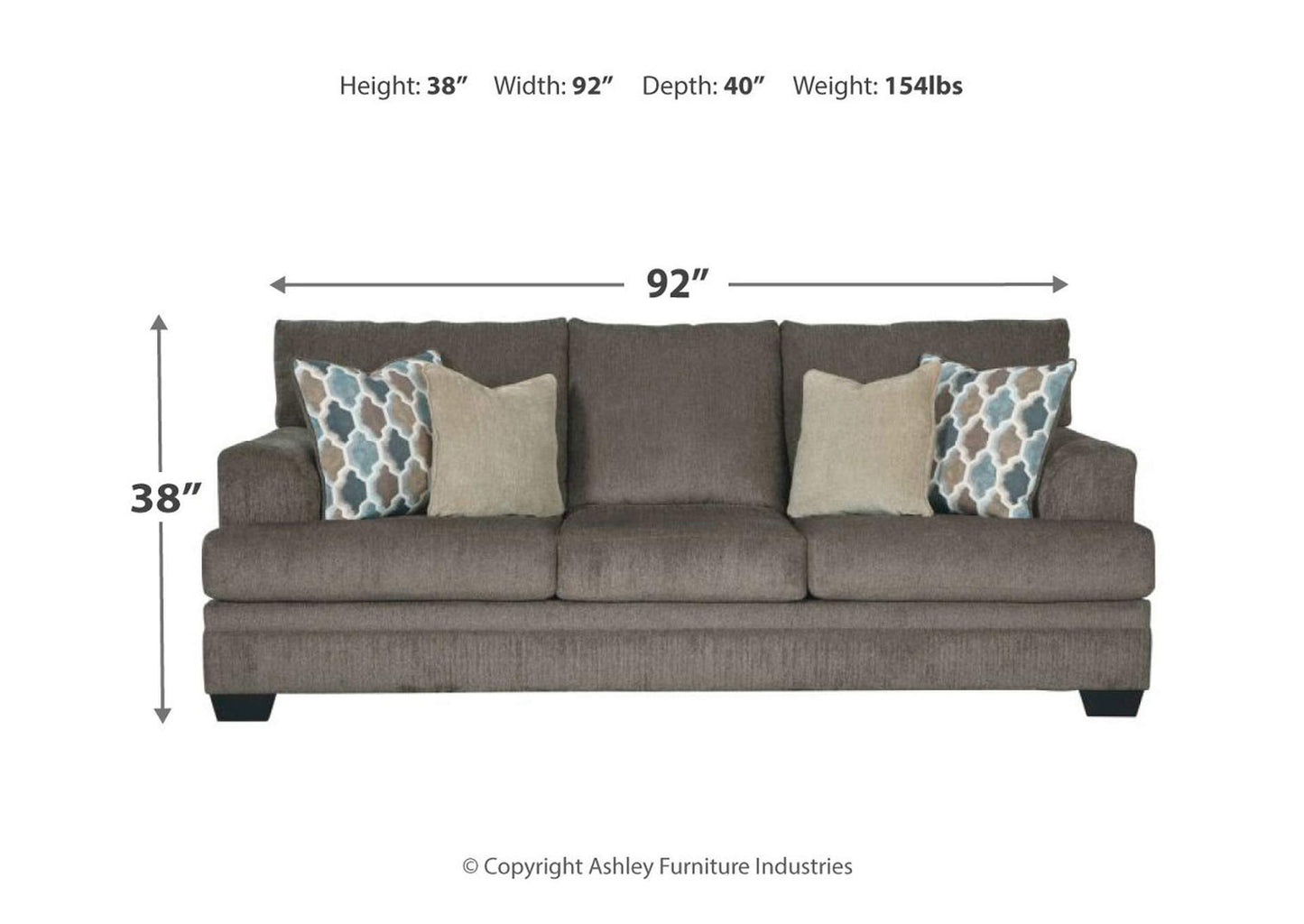 Dorsten Sofa, Loveseat, Chair and Ottoman