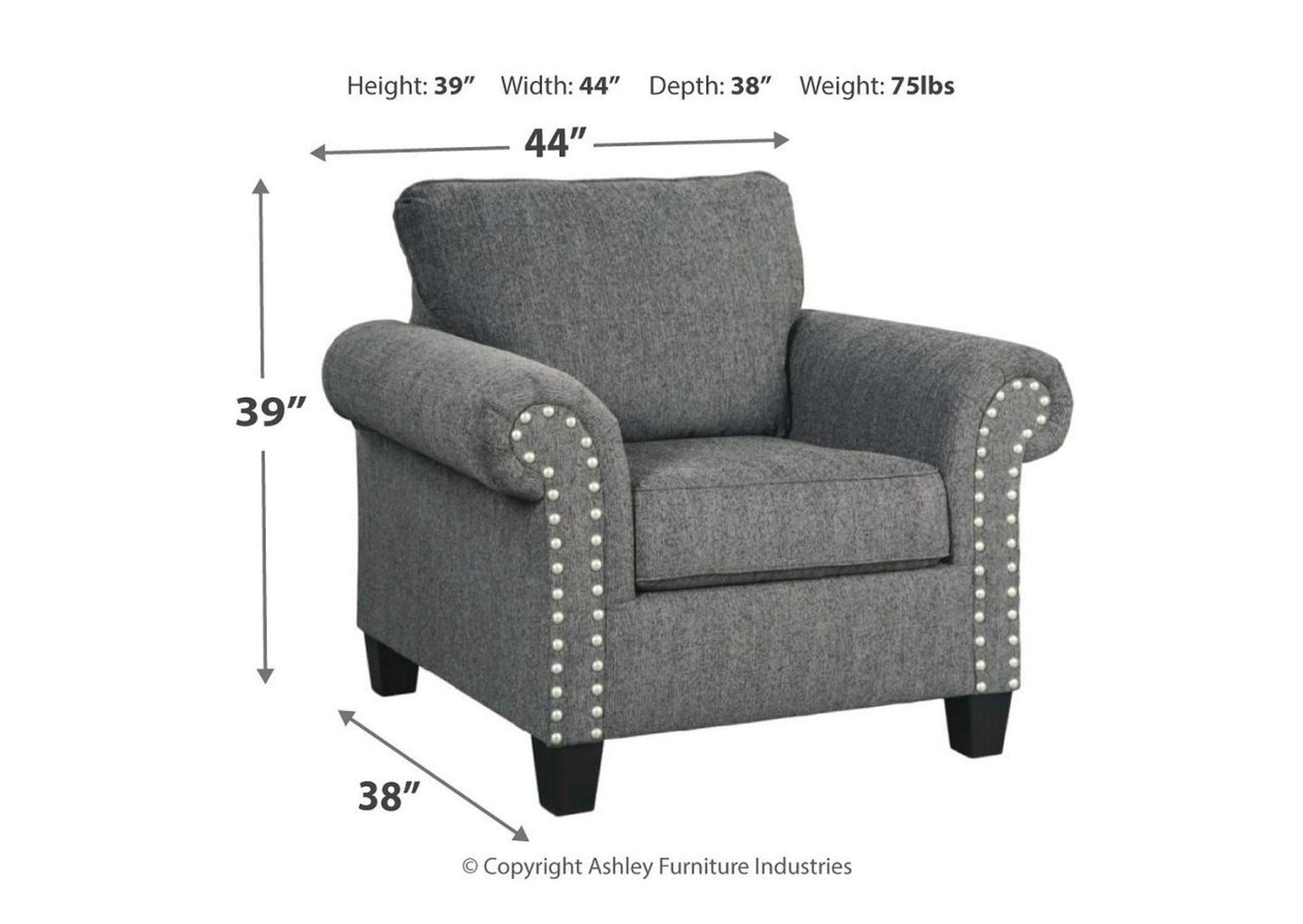 Agleno Sofa, Loveseat, Chair and Ottoman