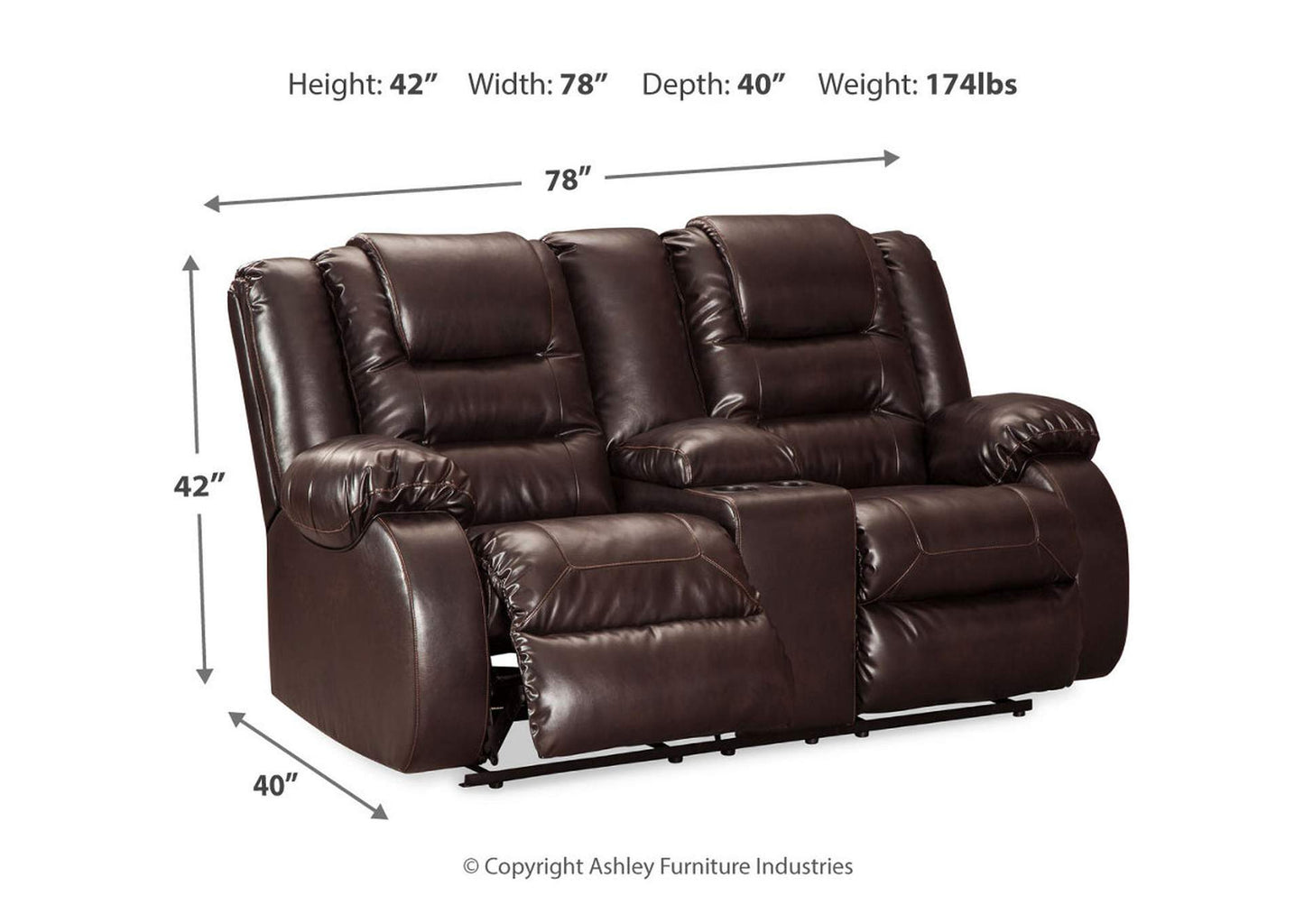 Vacherie Reclining Sofa, Loveseat and Recliner Set