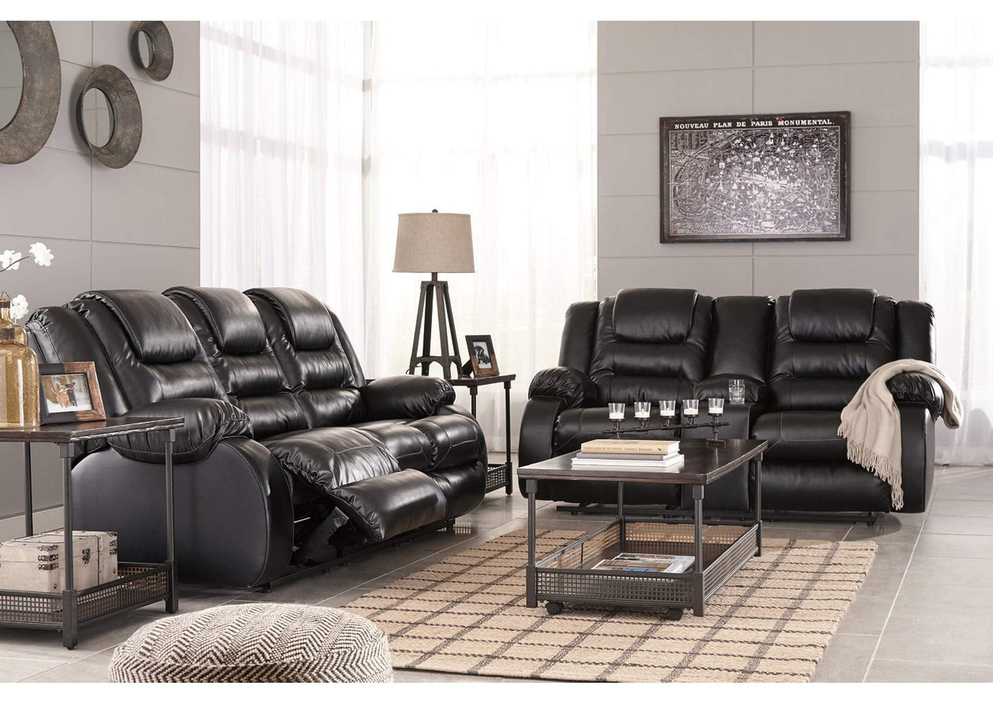 Vacherie Manual Reclining Sofa and Loveseat Set