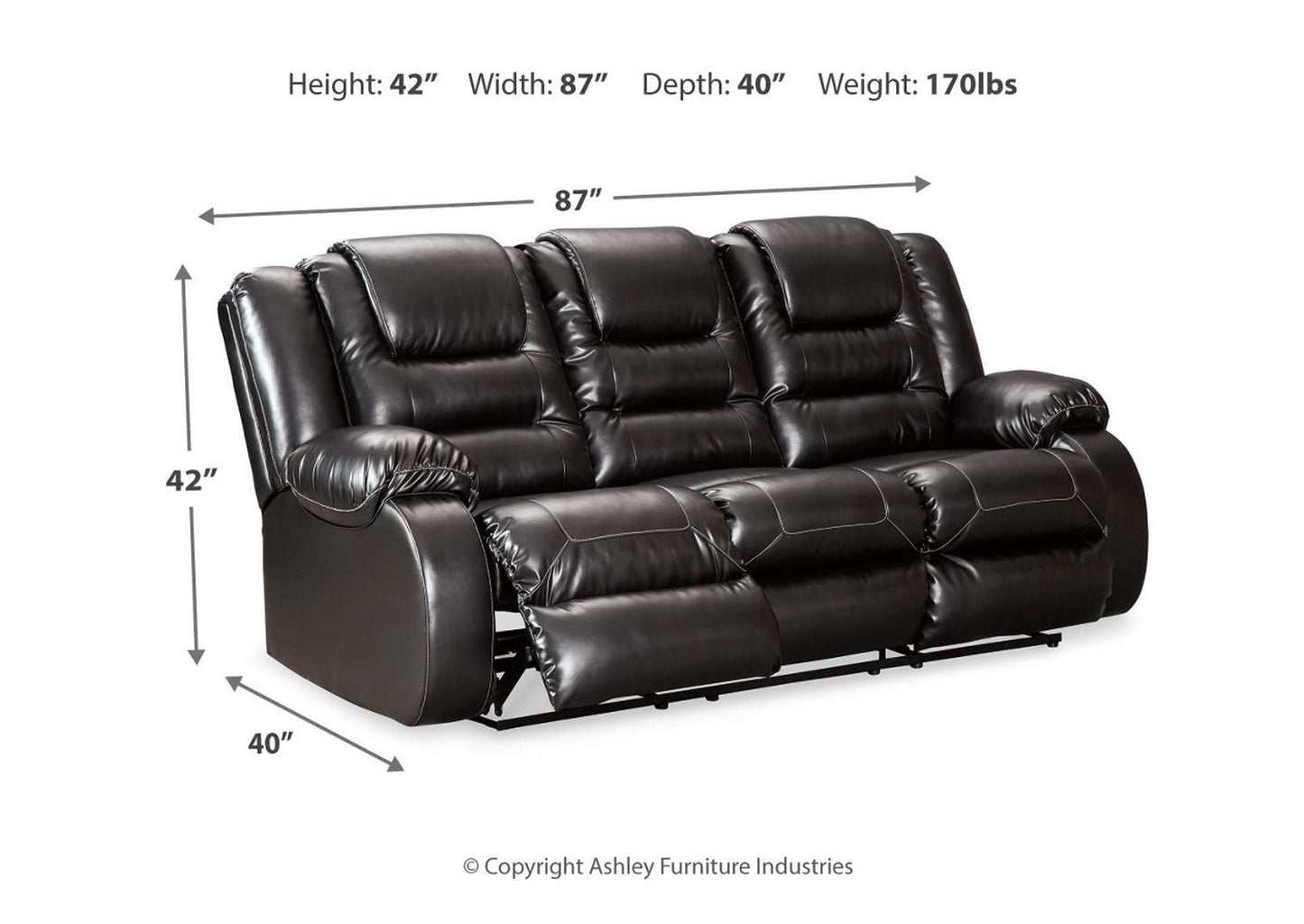 Vacherie Manual Reclining Sofa and Loveseat Set