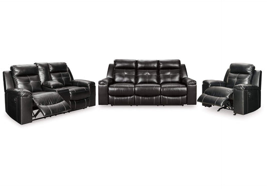 Kempten Manual Reclining Sofa, Loveseat and Recliner Set