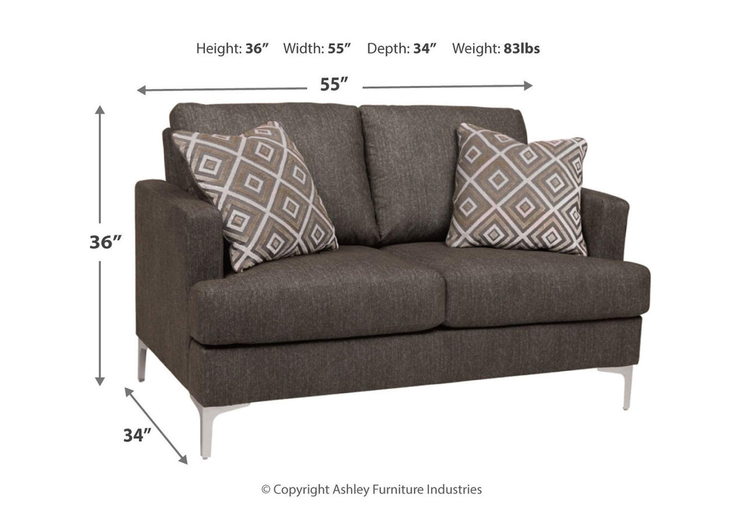 Arcola Sofa and Loveseat