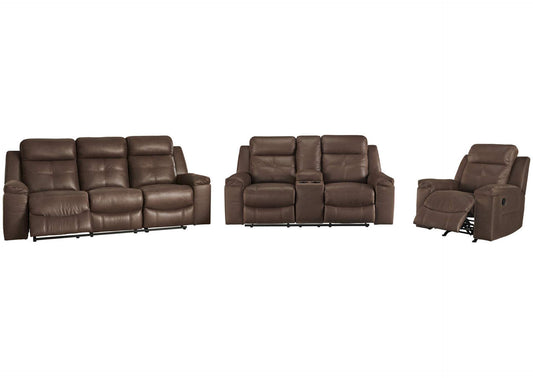 Jesolo Manual Reclining Sofa, Loveseat and Recliner Set