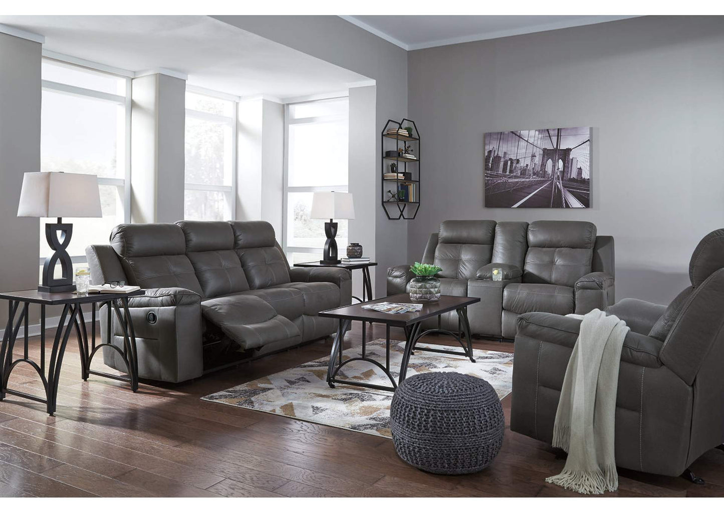 Jesolo Reclining Sofa, Loveseat and Recliner Set