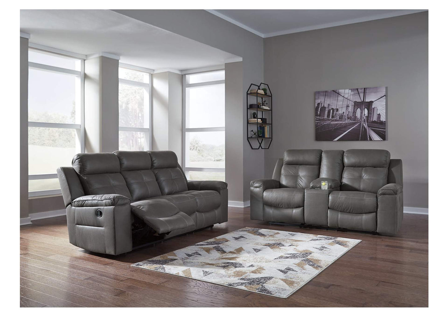 Jesolo Manual Reclining Sofa and Loveseat Set