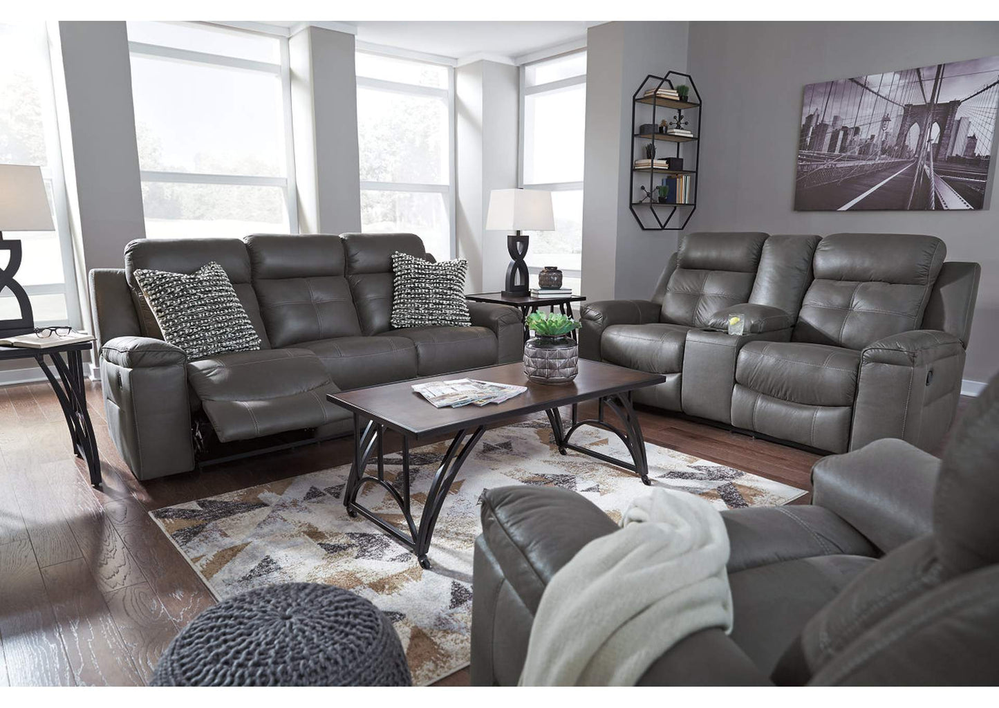 Jesolo Reclining Sofa, Loveseat and Recliner Set