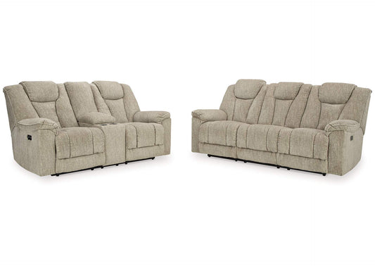 Hindmarsh Dual Power Reclining Sofa and Loveseat Set