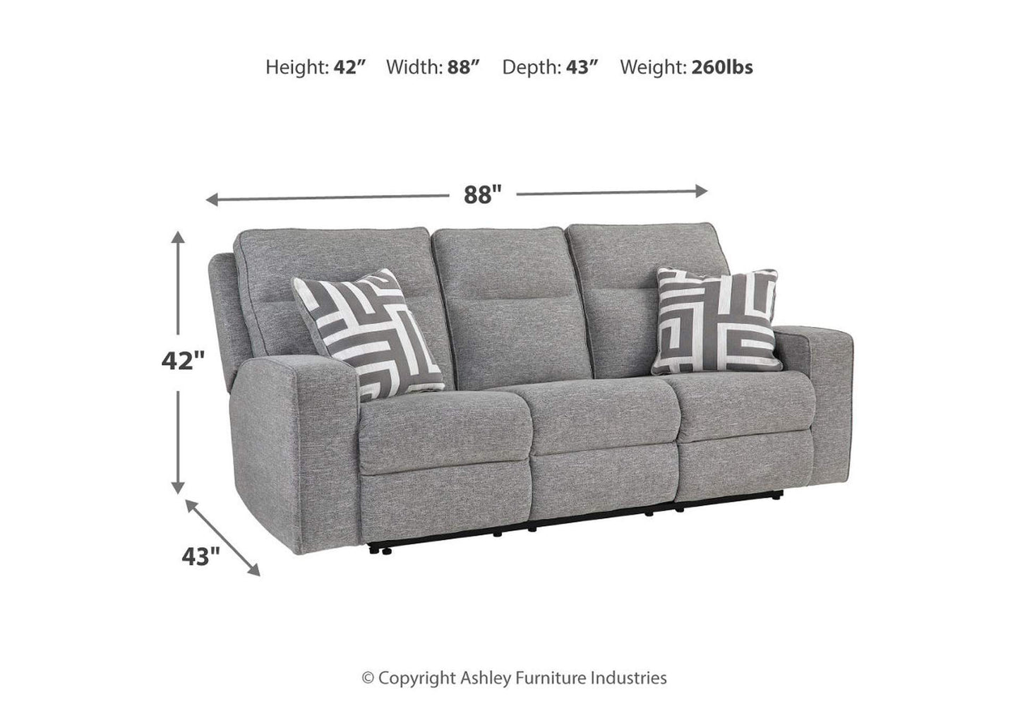 Biscoe Power Sofa, Loveseat and Recliner