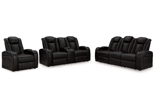 Caveman Den Power Sofa, Loveseat and Recliner