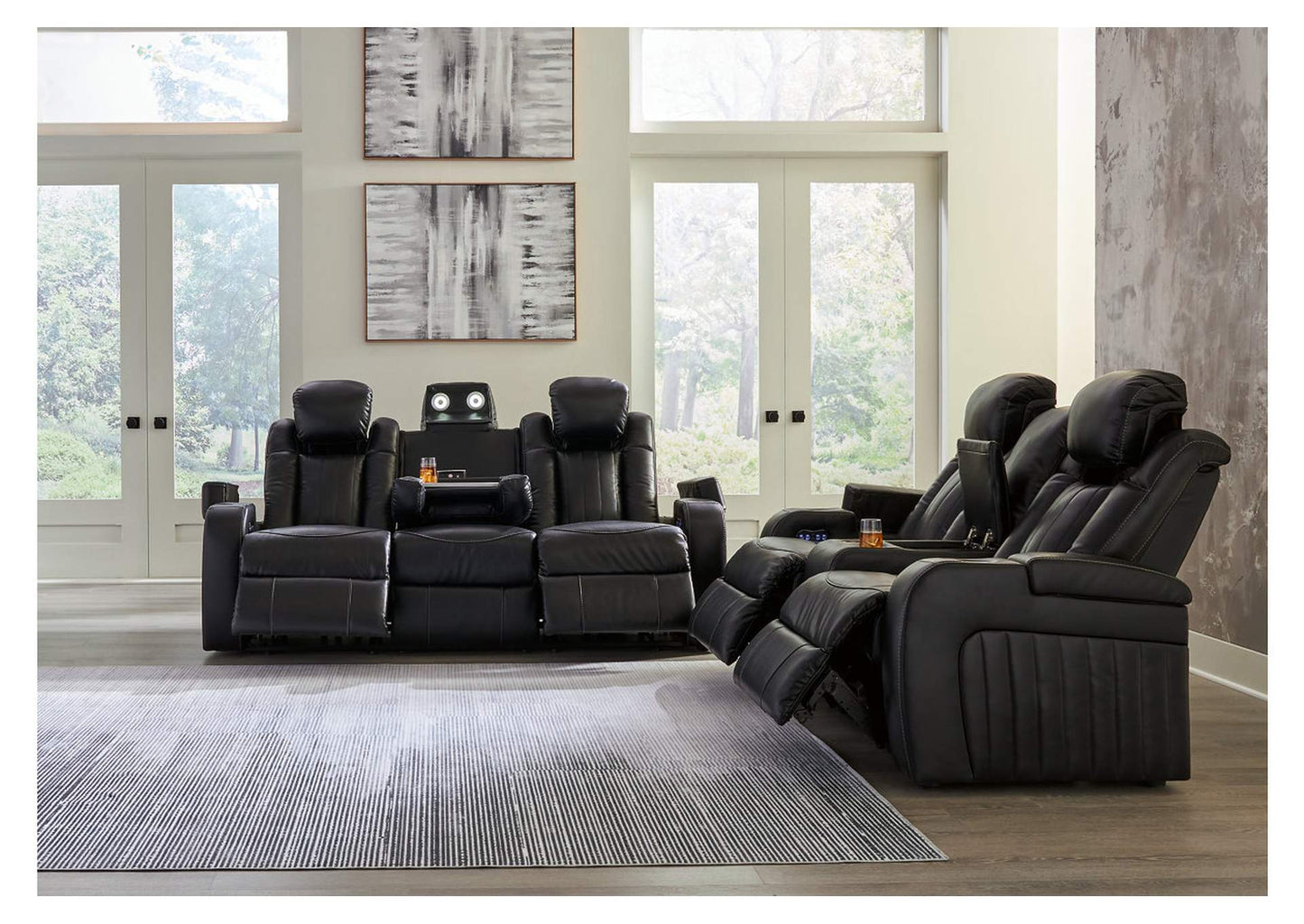 Caveman Den Power Sofa and Loveseat