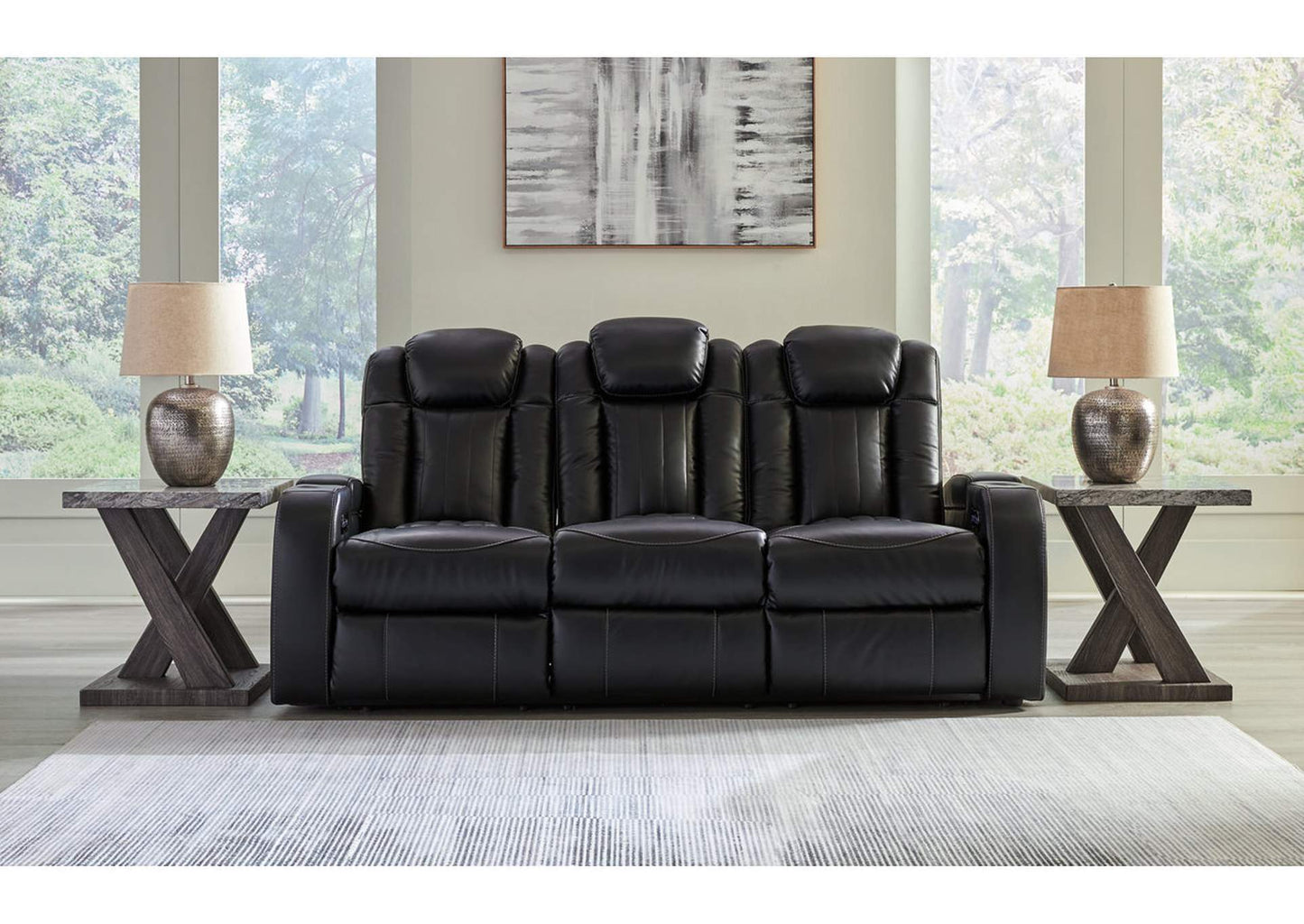 Caveman Den Power Sofa, Loveseat and Recliner