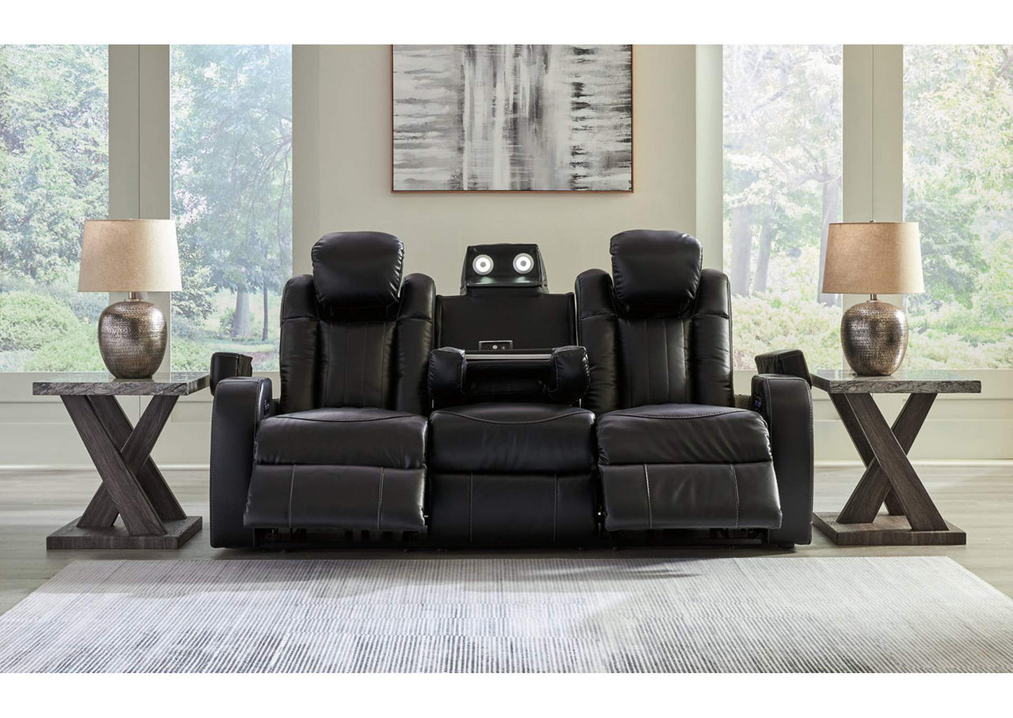 Caveman Den Power Sofa, Loveseat and Recliner