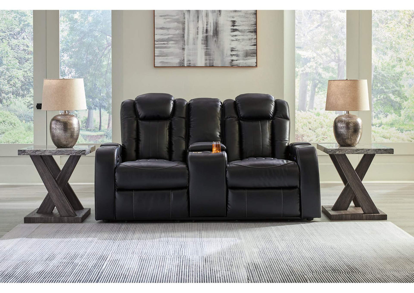 Caveman Den Power Sofa, Loveseat and Recliner