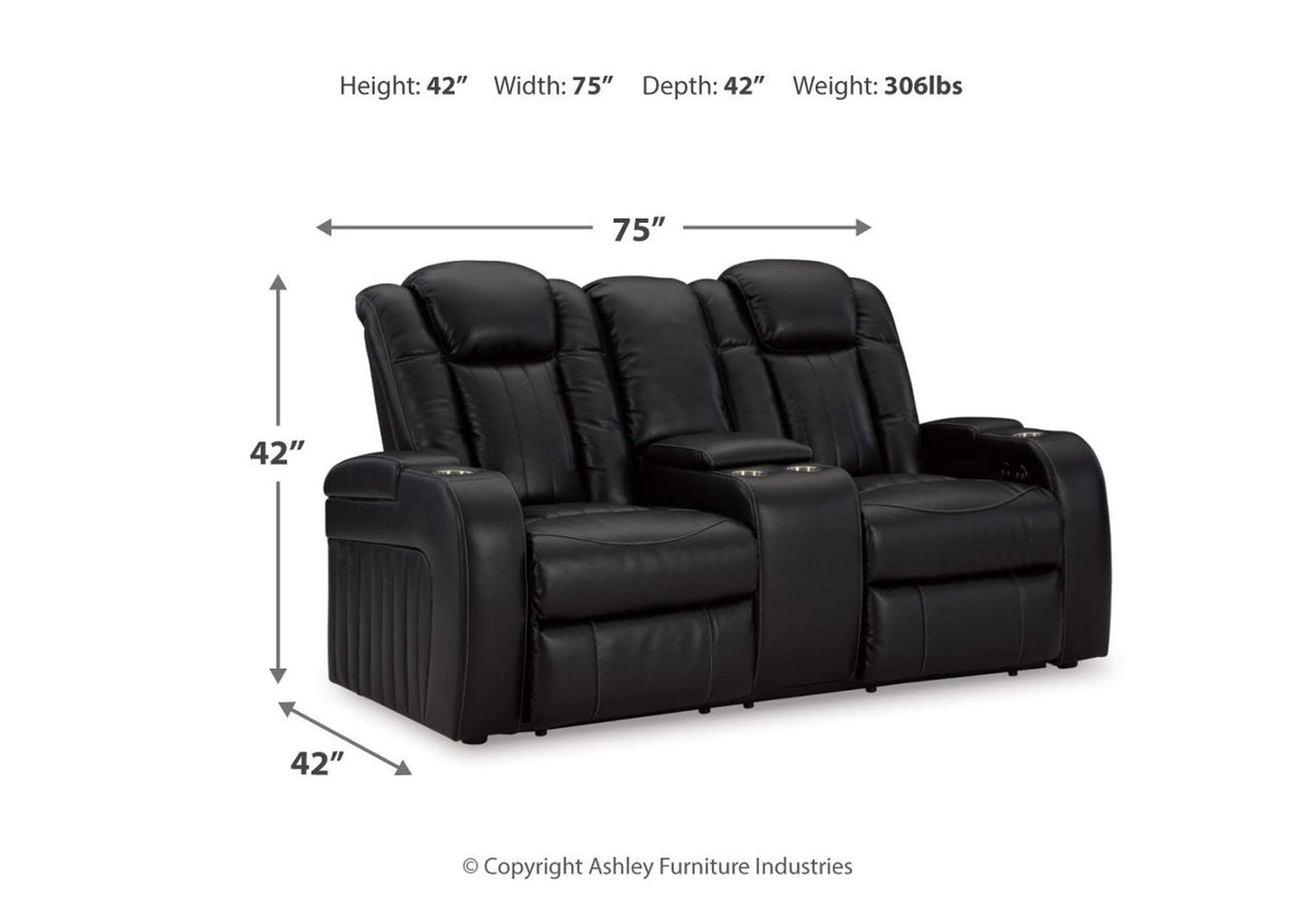 Caveman Den Power Sofa, Loveseat and Recliner