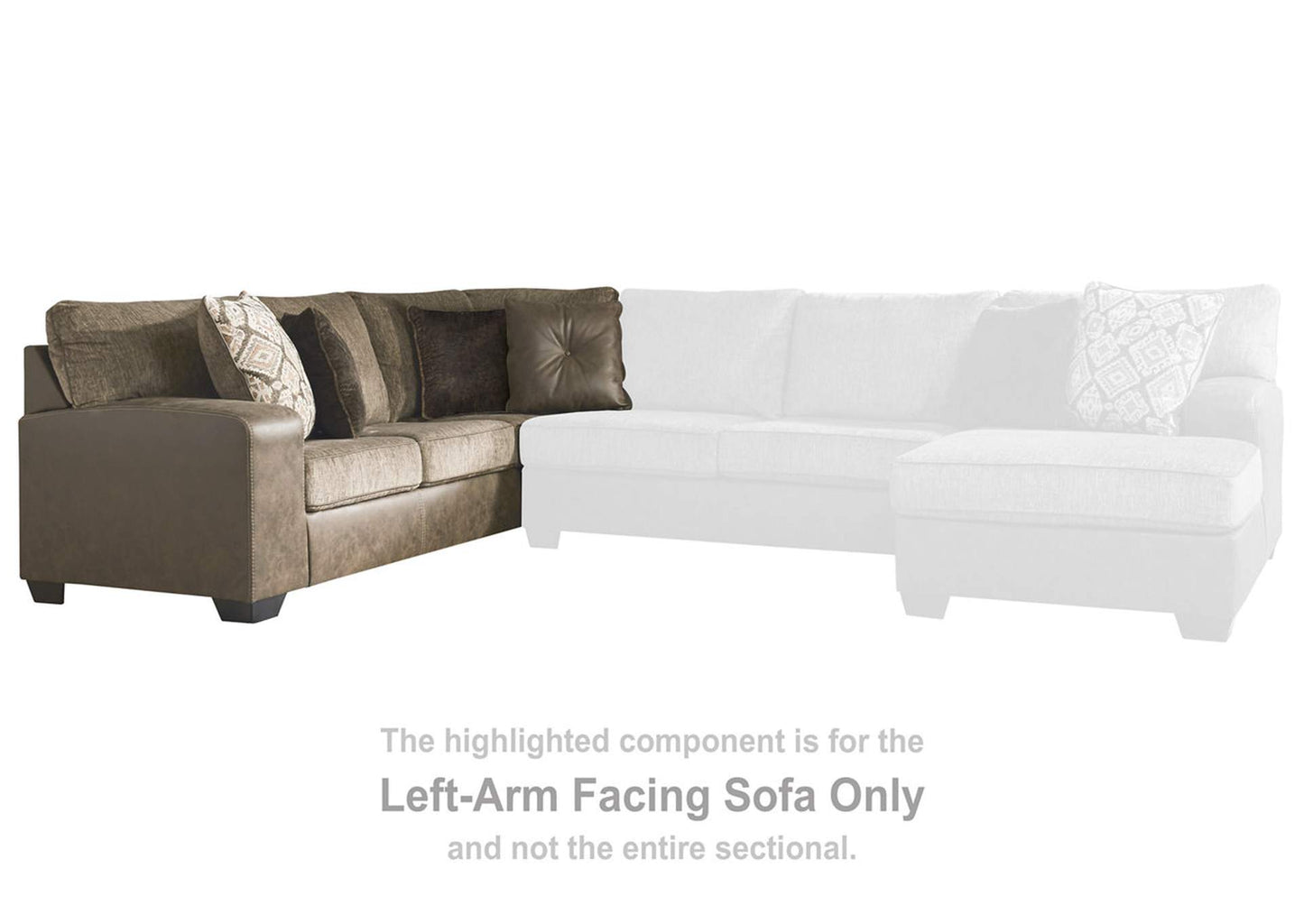 Abalone 3-Piece Sectional with Chaise