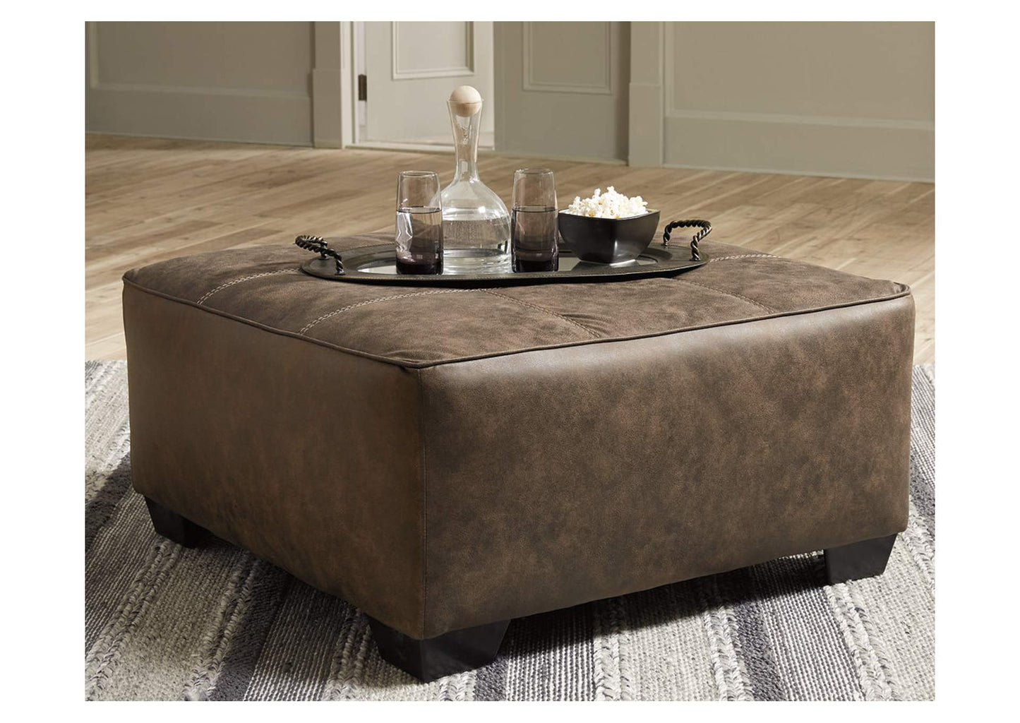 Abalone Oversized Accent Ottoman