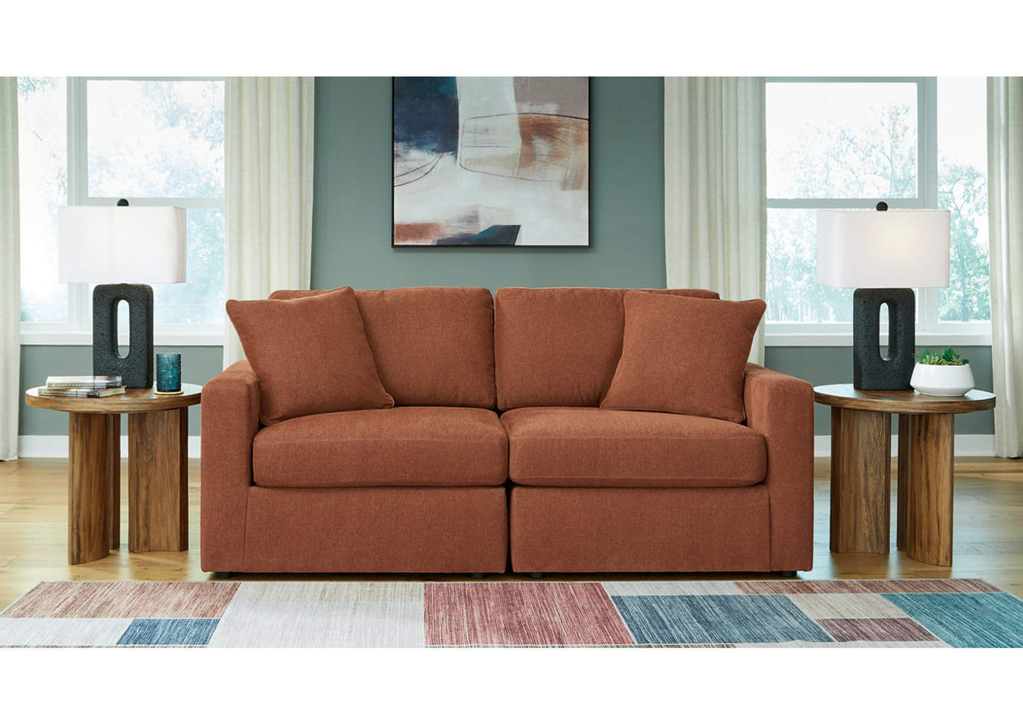 Modmax Performance Fabric Modular Sofa and Loveseat