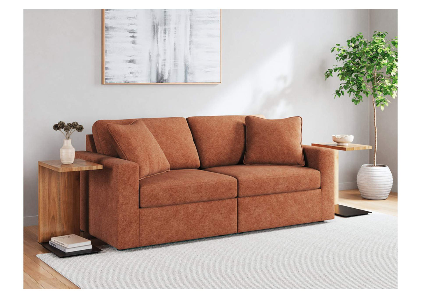 Modmax Performance Fabric Modular Sofa and Loveseat