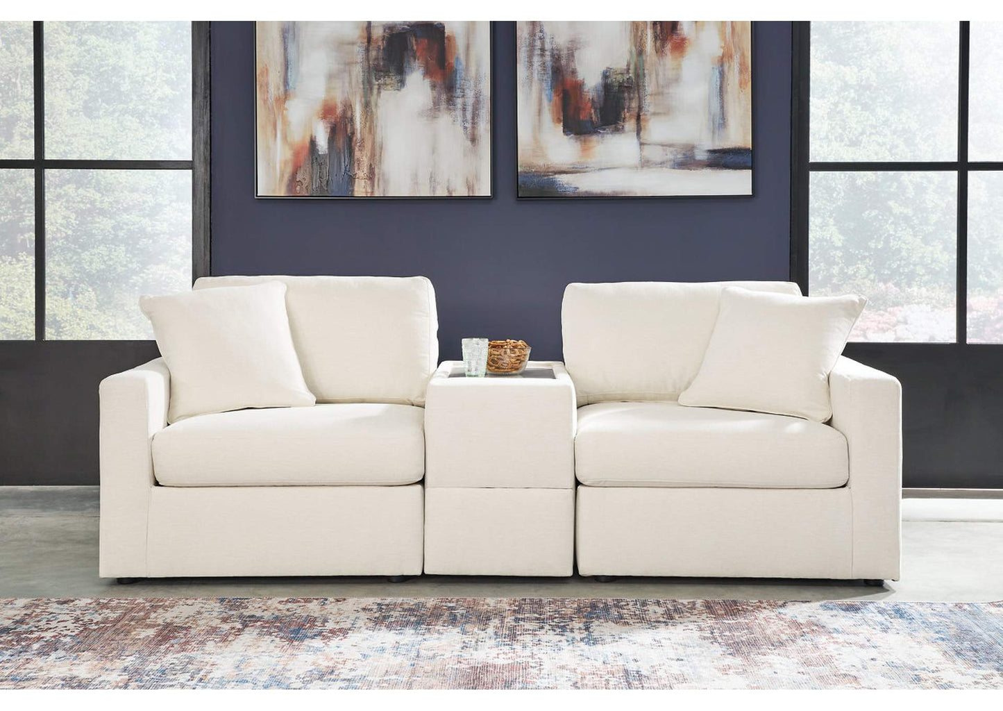 Modmax Performance Fabric Modular Loveseat Set