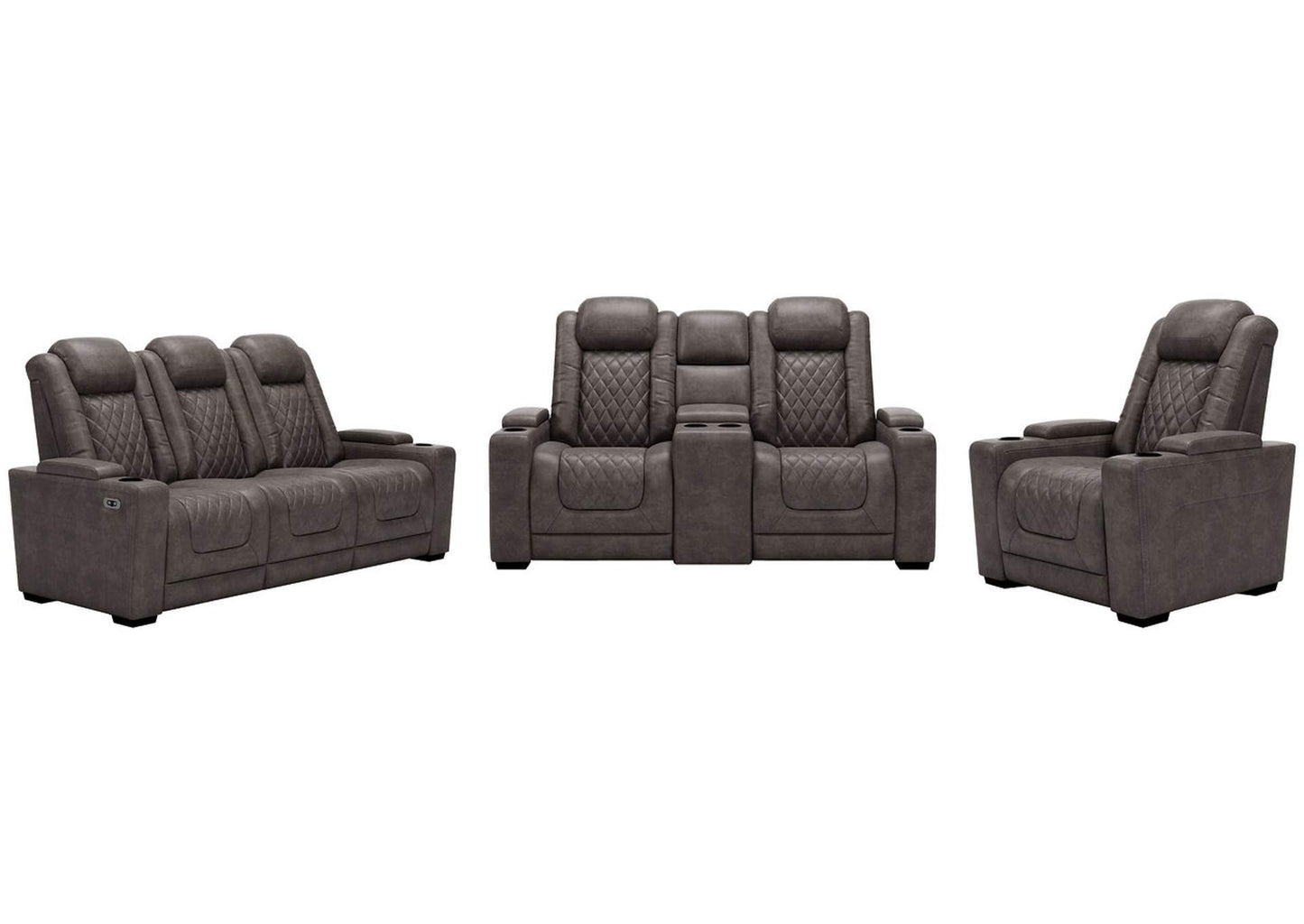 HyllMont Power Sofa, Loveseat and Recliner