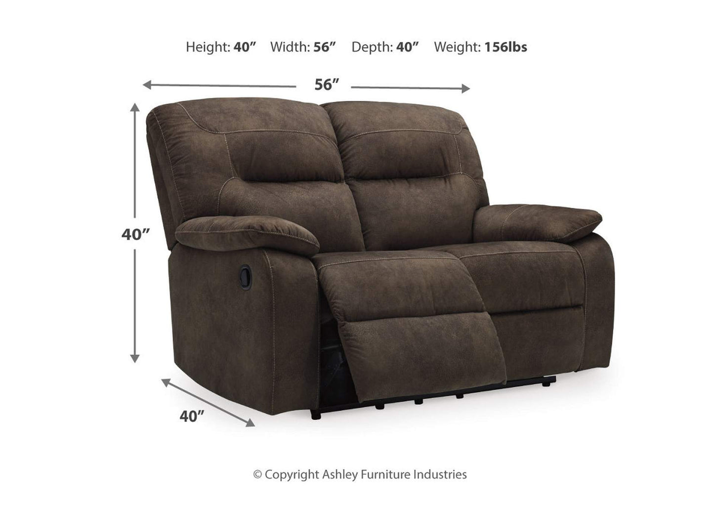 Bolzano Manual Reclining Sofa and Loveseat Set