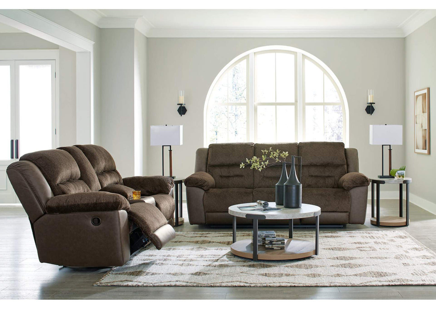 Dorman Reclining Sofa and Loveseat