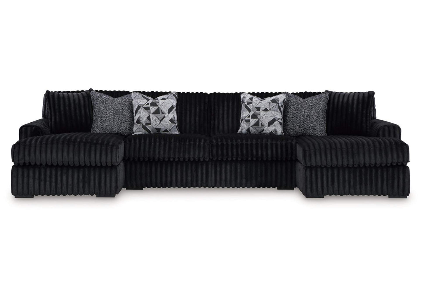 Midnight-Madness 3-Piece Sectional with Chaise