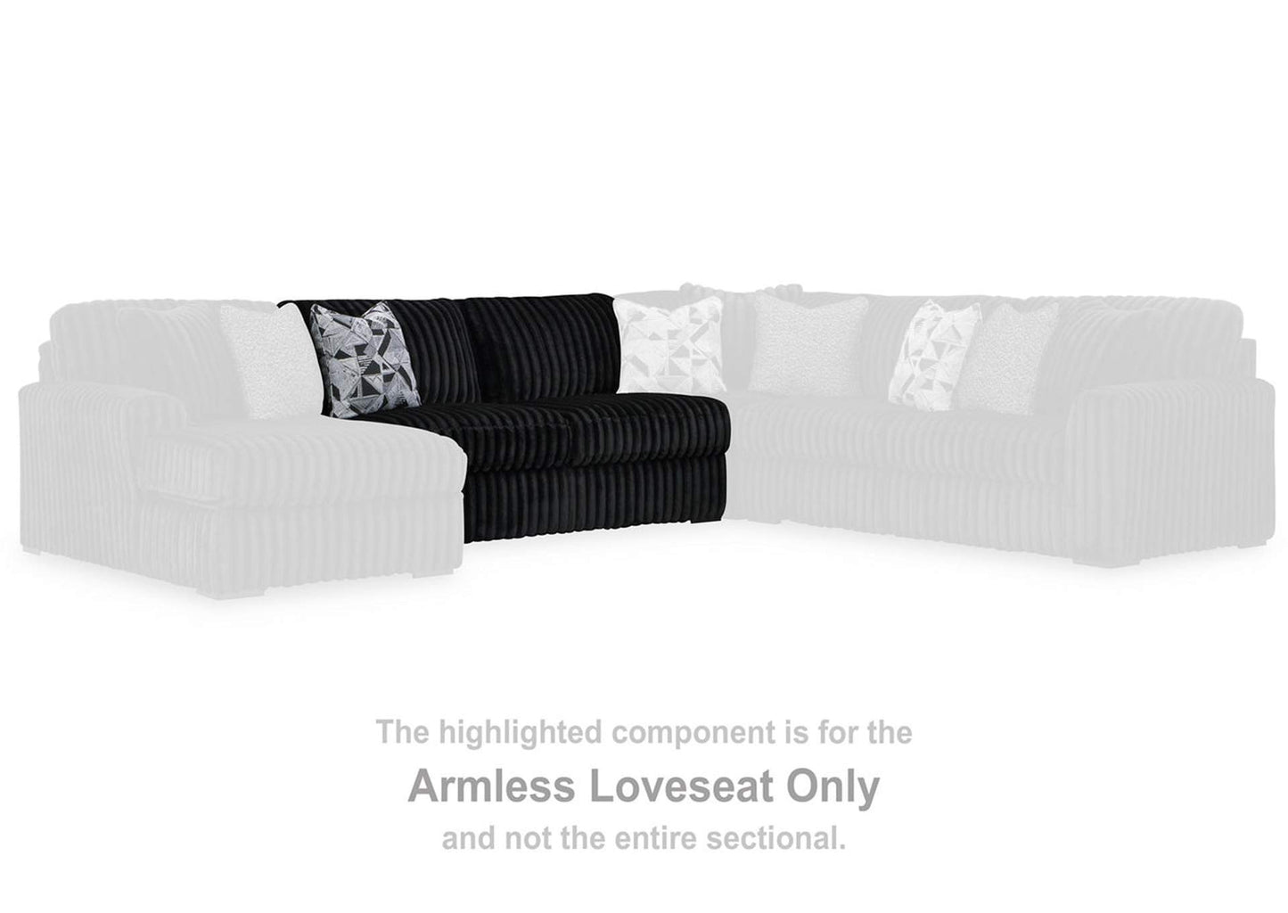 Midnight-Madness 3-Piece Sectional with Chaise