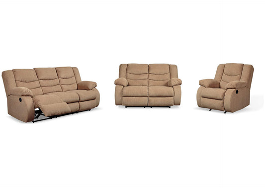 Tulen Manual Sofa, Loveseat and Recliner Set