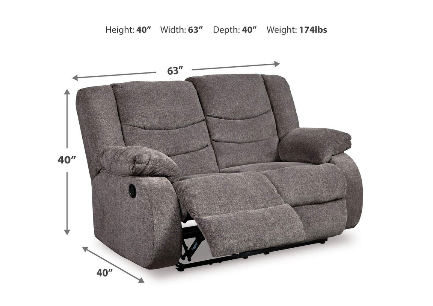 Tulen Reclining Sofa and Loveseat