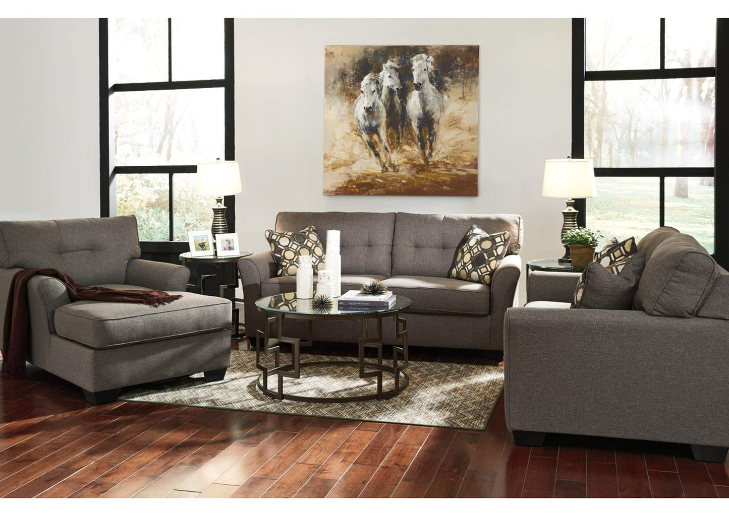 Tibbee Sofa, Loveseat and Chaise