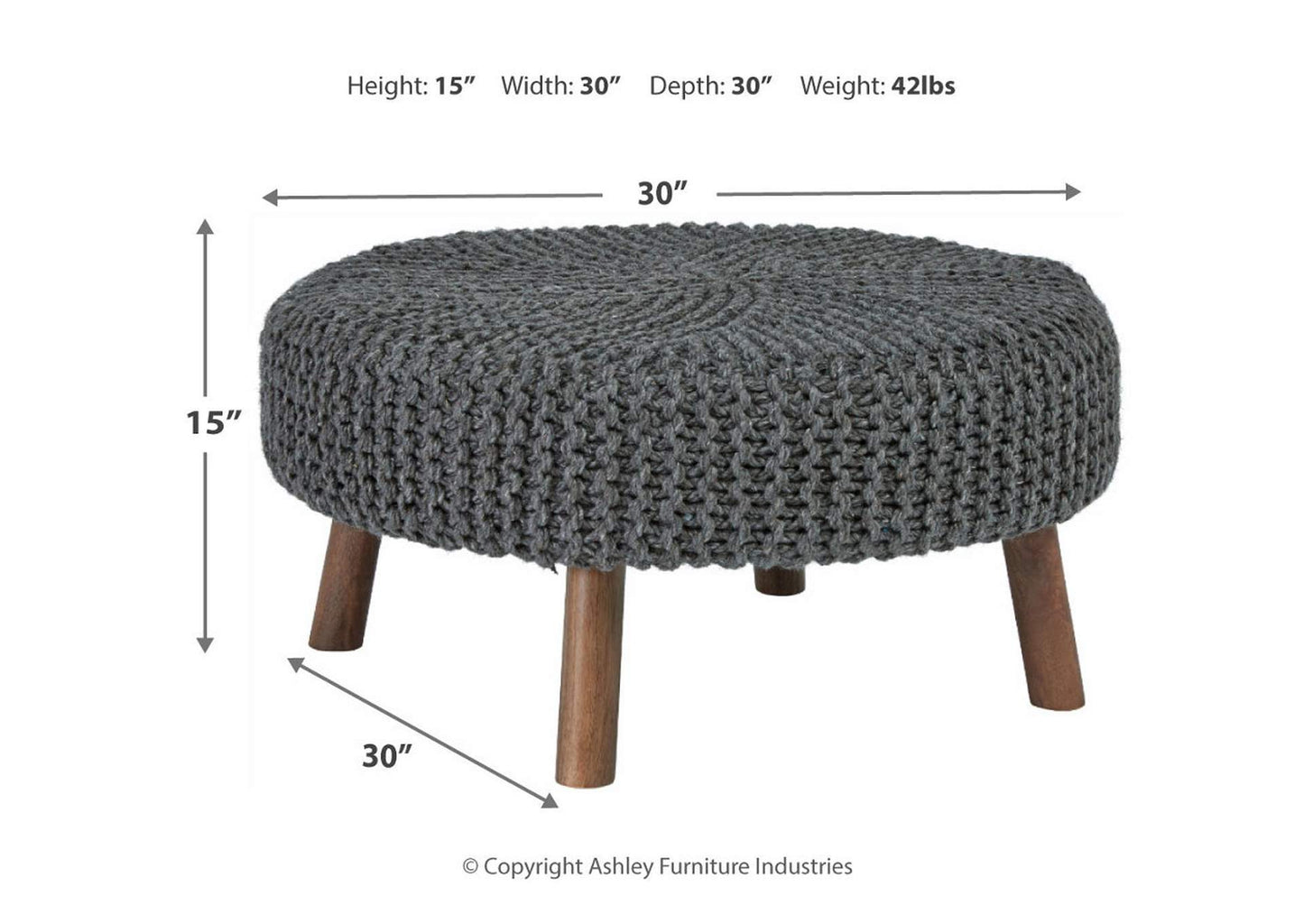 Jassmyn Oversized Accent Ottoman