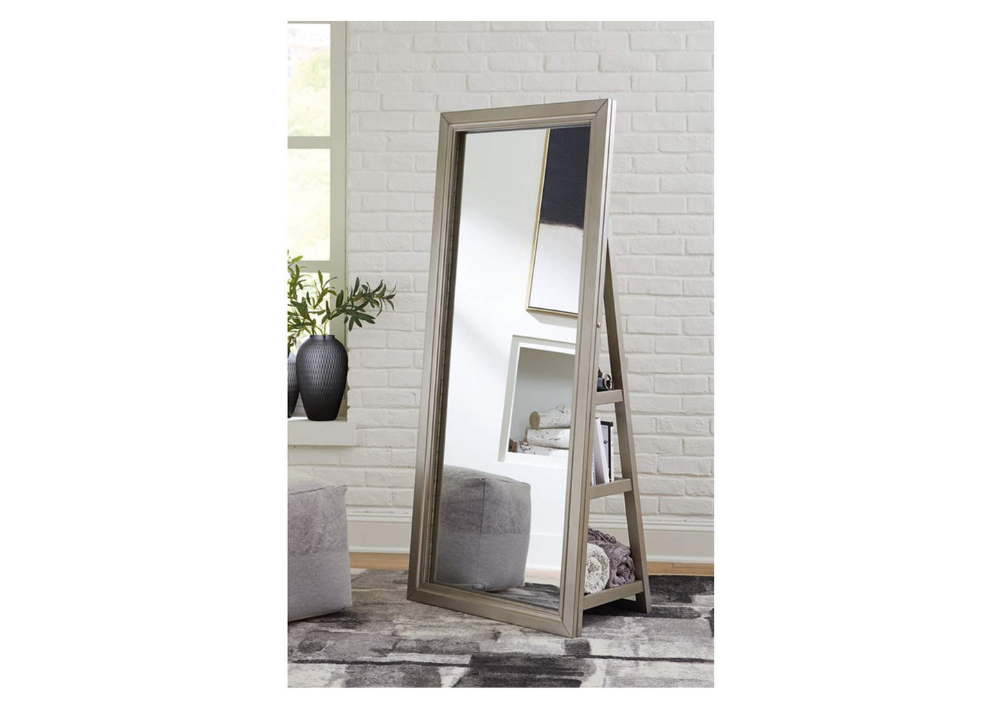 Evesen Floor Standing Mirror with Storage