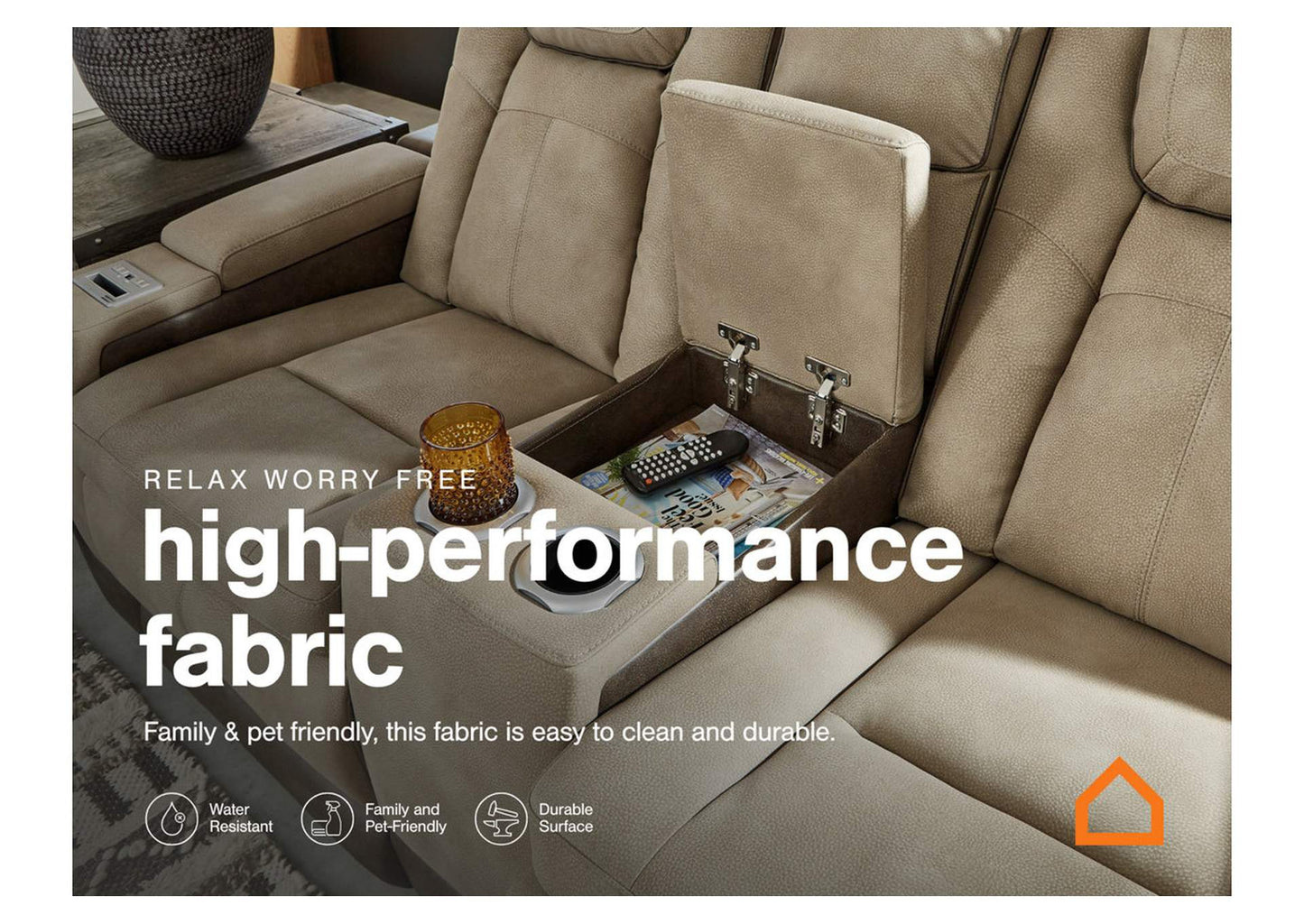 Next-Gen Durapella Performance Fabric Dual Power Reclining Sofa and Loveseat