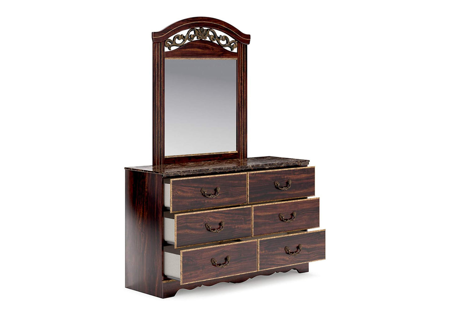 Glosmount Dresser and Mirror