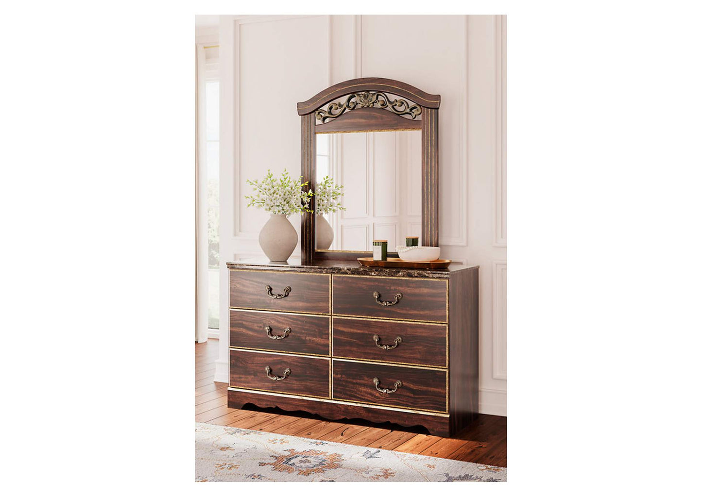 Glosmount Dresser and Mirror