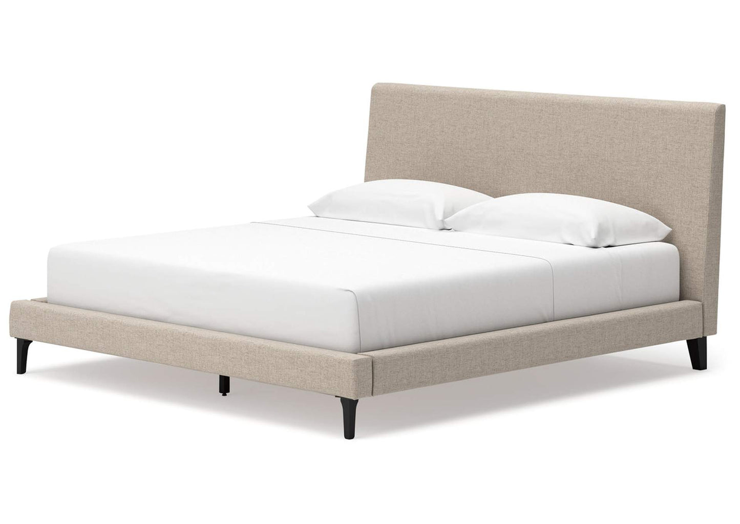 Cielden King Upholstered Bed with Roll Slats