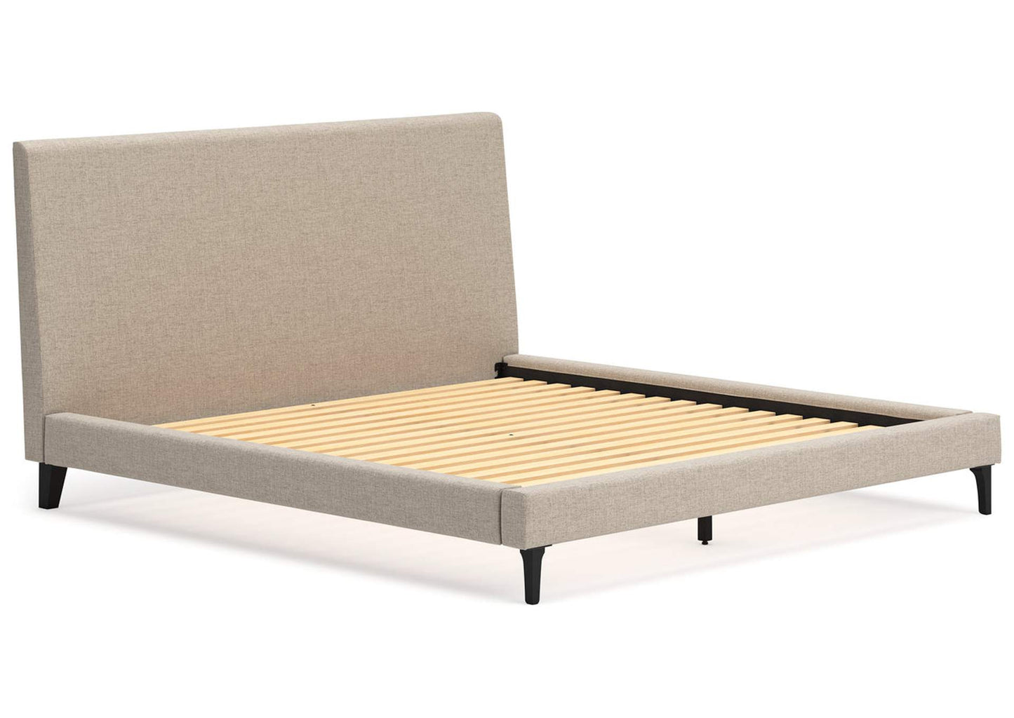 Cielden King Upholstered Bed with Roll Slats