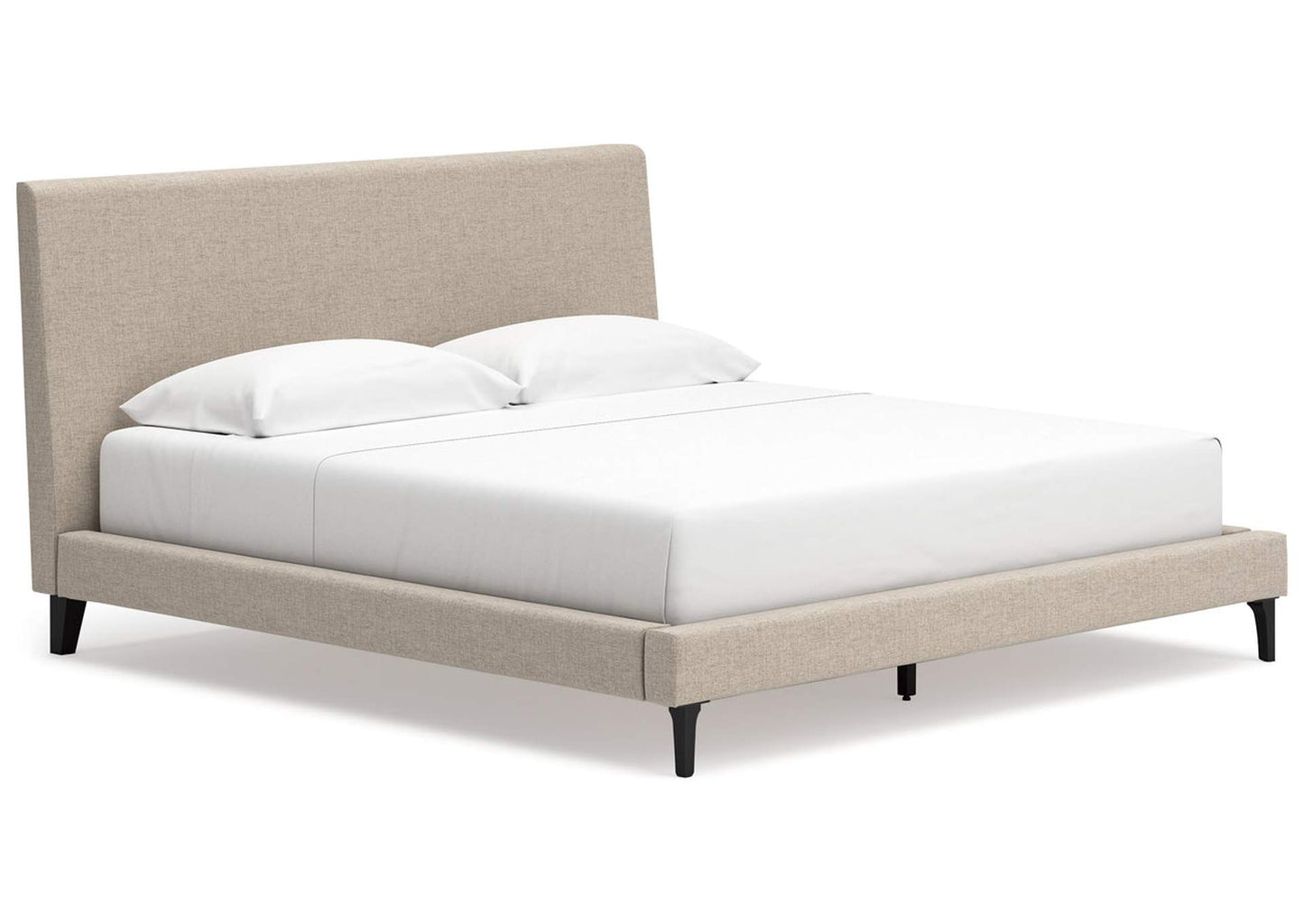 Cielden King Upholstered Bed with Roll Slats