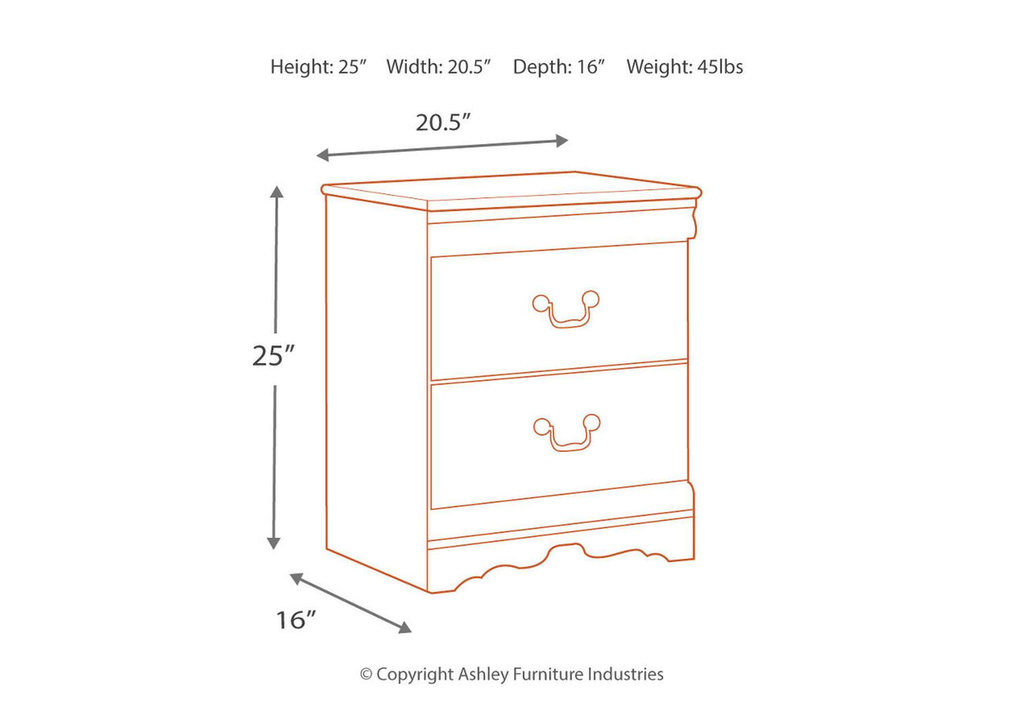 Anarasia Nightstand