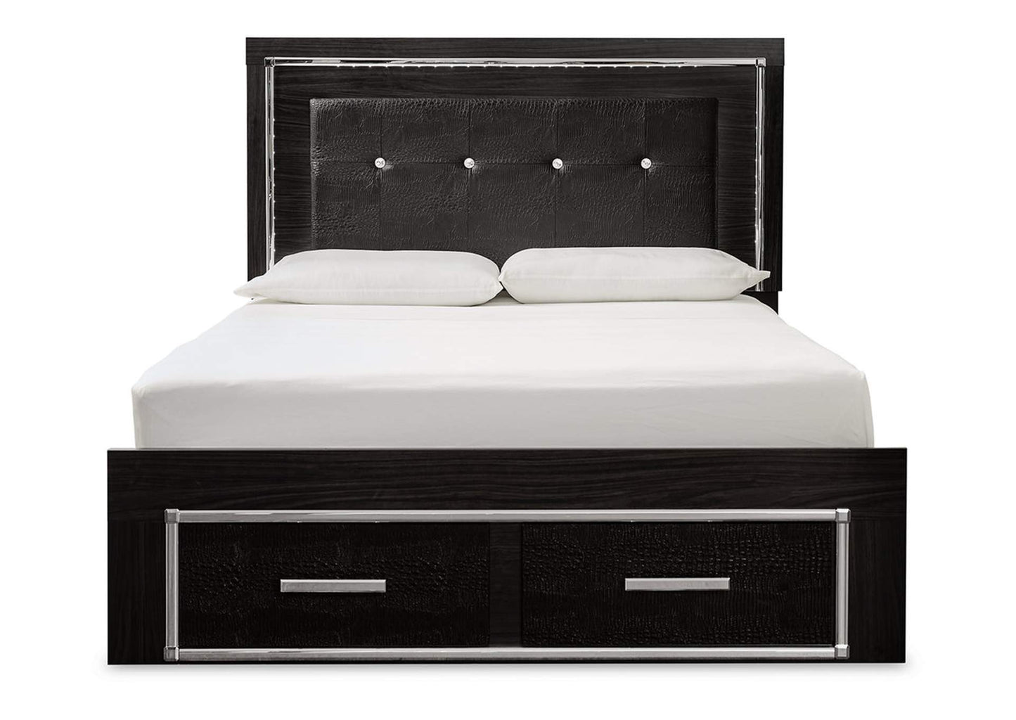 Kaydell Queen Upholstered Panel Bed with Storage