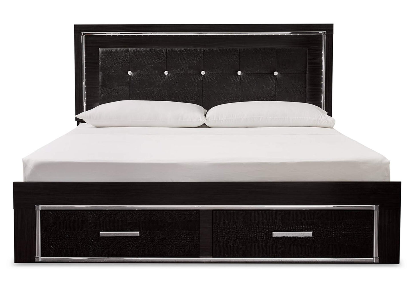 Kaydell King Upholstered Panel Bed with Storage