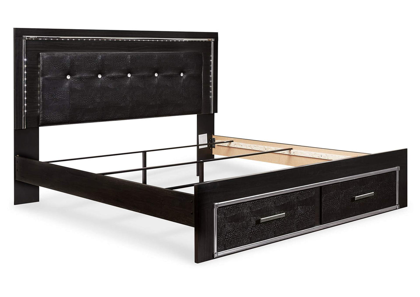 Kaydell King Upholstered Panel Bed with Storage