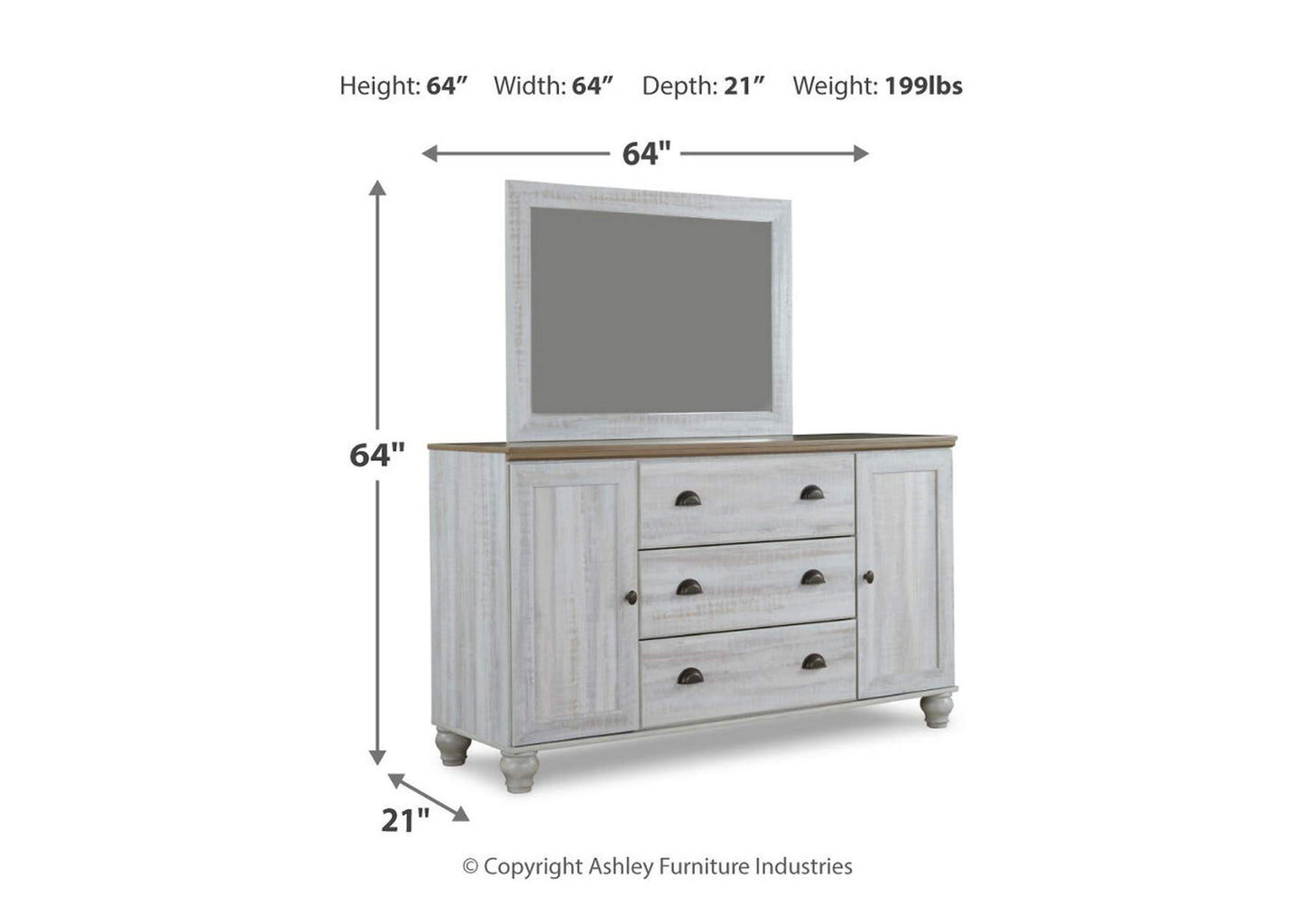 Haven Bay Dresser and Mirror